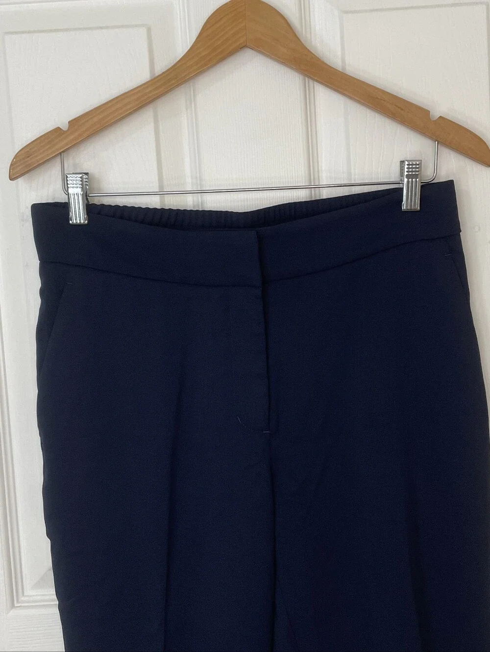 Quince NWT Navy Straight-Leg Tailored Trousers Size 10